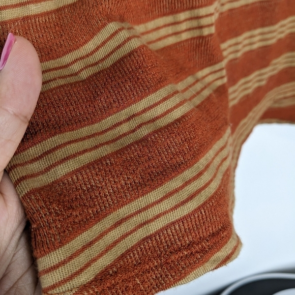 BDG 3/4 Sleeve Striped A-line Dress - Picture 8 of 8